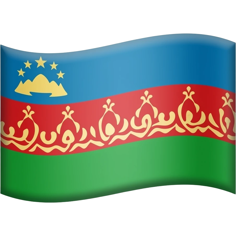 Сделай эмодзи Про Дагестанский флаг emoji