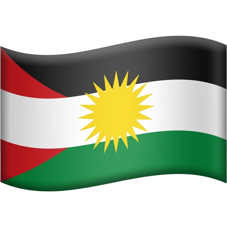 Make a Yezidi flag religion emoji