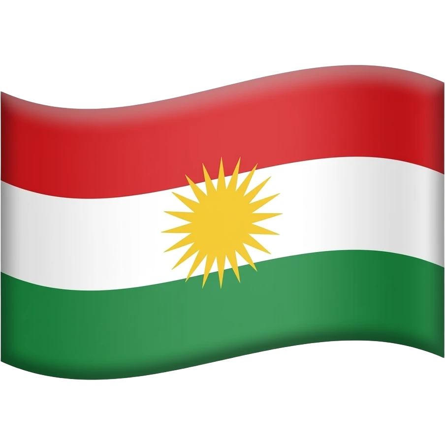 Kurdische Flagge emoji