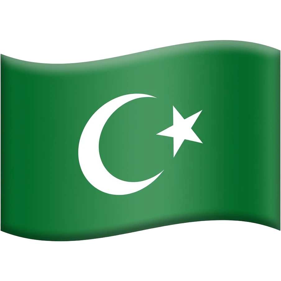 اخضر سادة علم علي ساريه emoji
