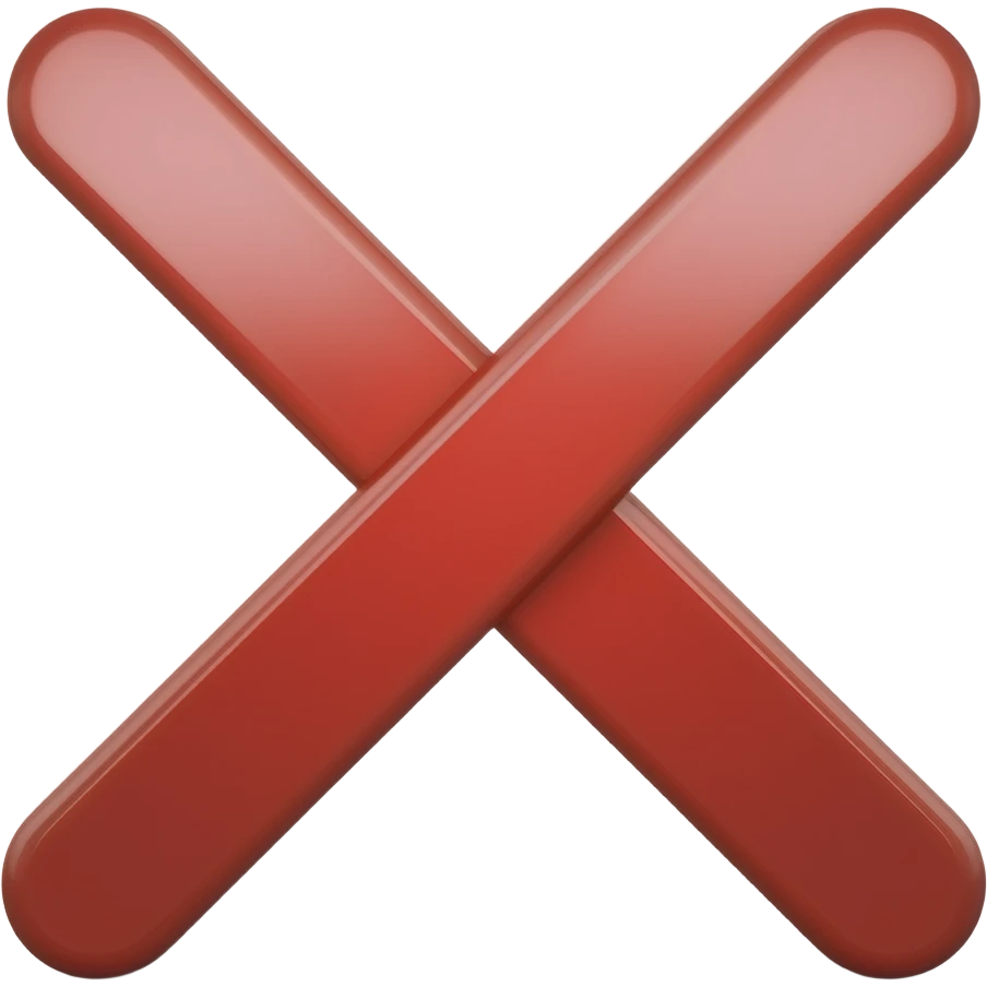 علامة اكس حمرا emoji