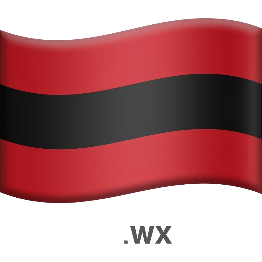 Bandera rojinegra emoji