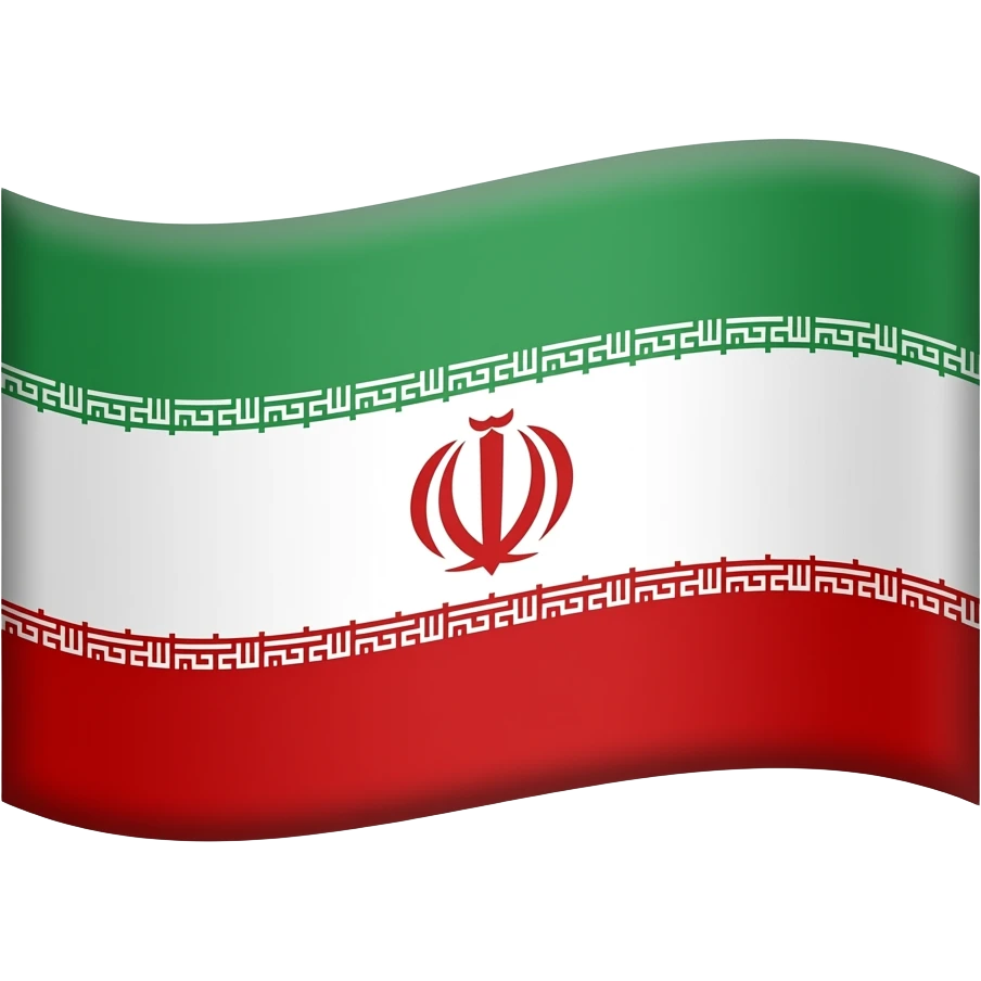 یه ایموجی میخوام که بالاش قرمز باشه وسطش سفید پاینش سبز و روی سفید یه خورشید باشه emoji