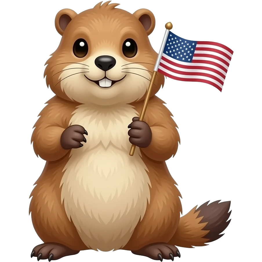 Marmotte avec drapeau liberté qui demande libérer les hommes, no au féminisme moderne emoji