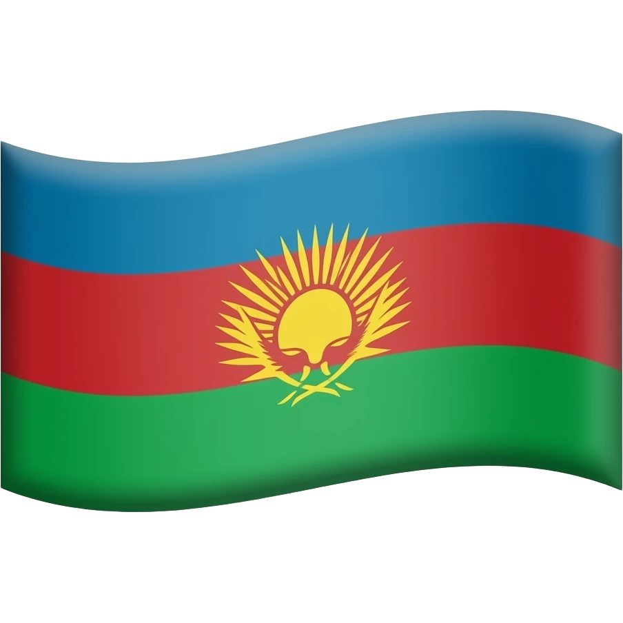 Лезгинский флаг emoji