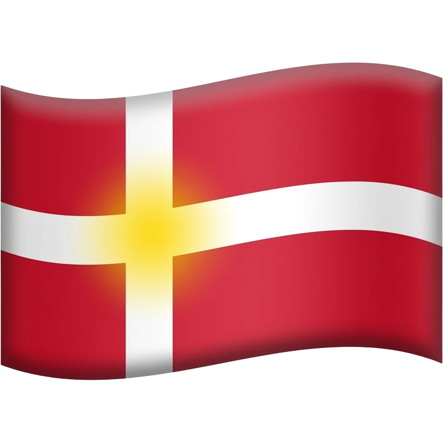 Like danish flag but Change the with ti yellow in the cross emoji