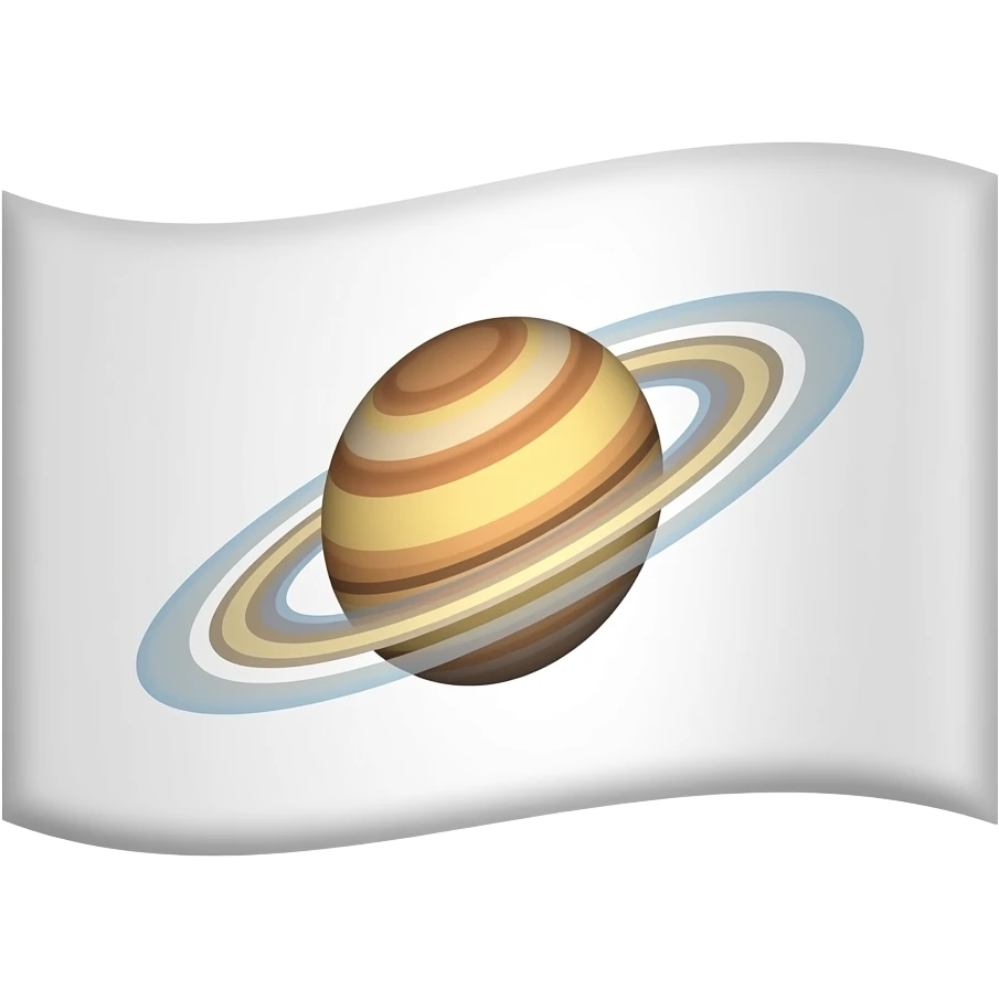 White flag with orbit only on it emoji