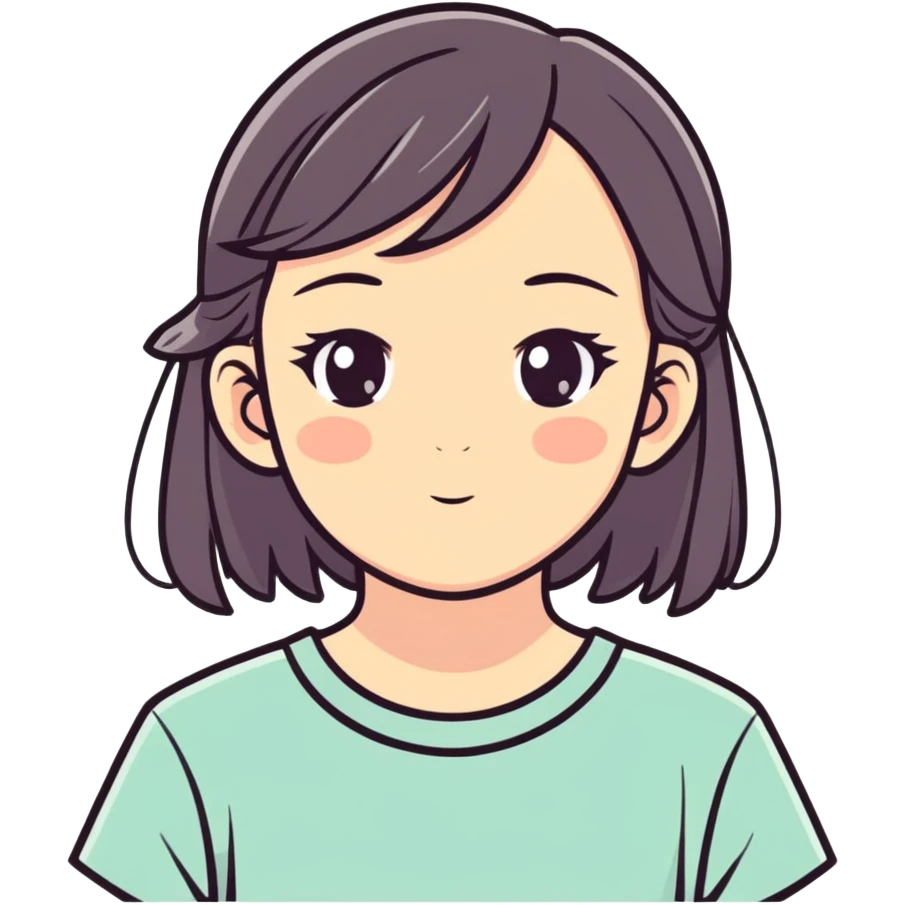 Cute face girl  emoji