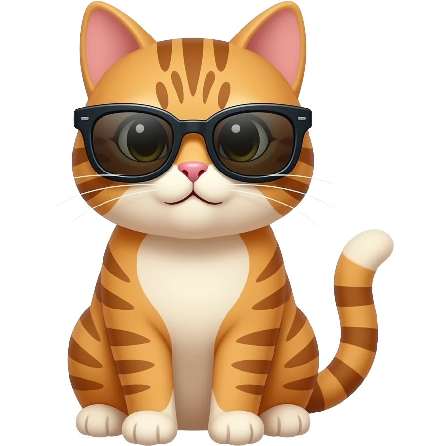 Cat wearing sunglasses emoji