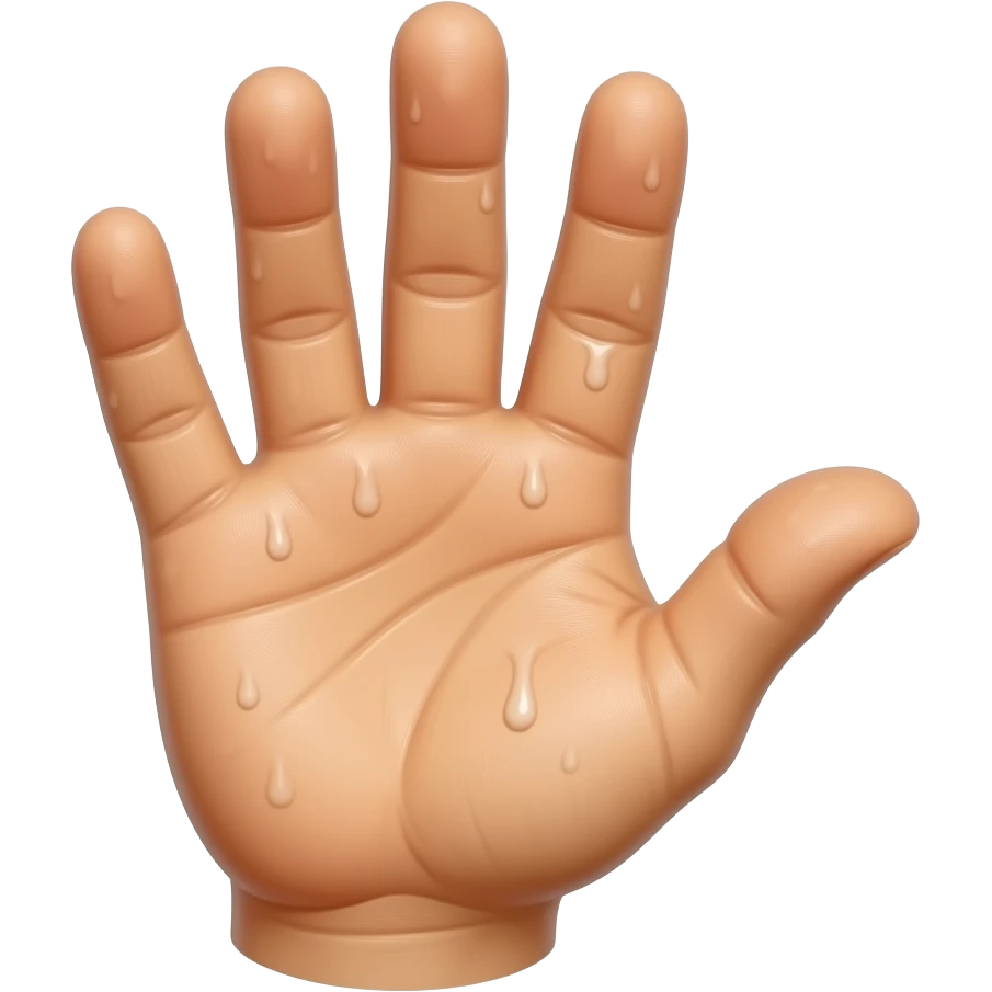 wrinkled fingers from water emoji