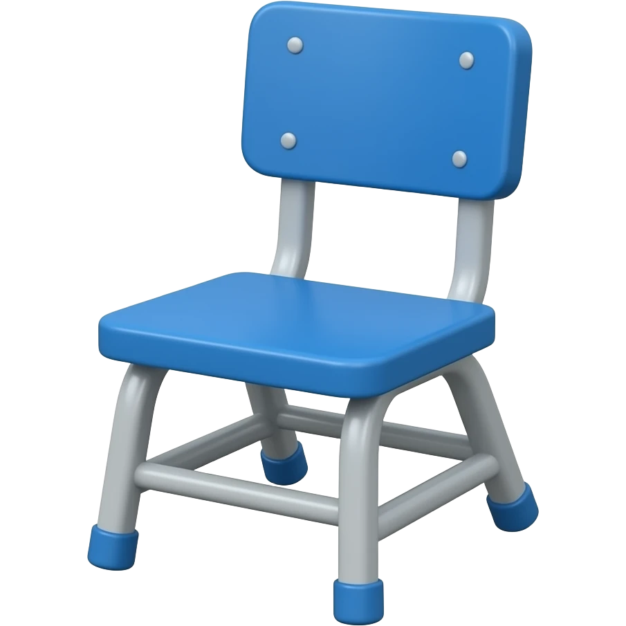 blue kiddie school chair emoji