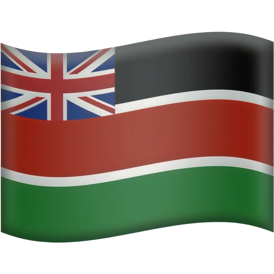 Kenya flag  during ww2 emoji