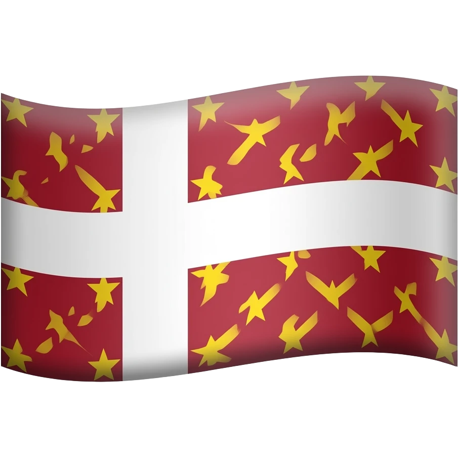 Bandera cruz de borgoña emoji