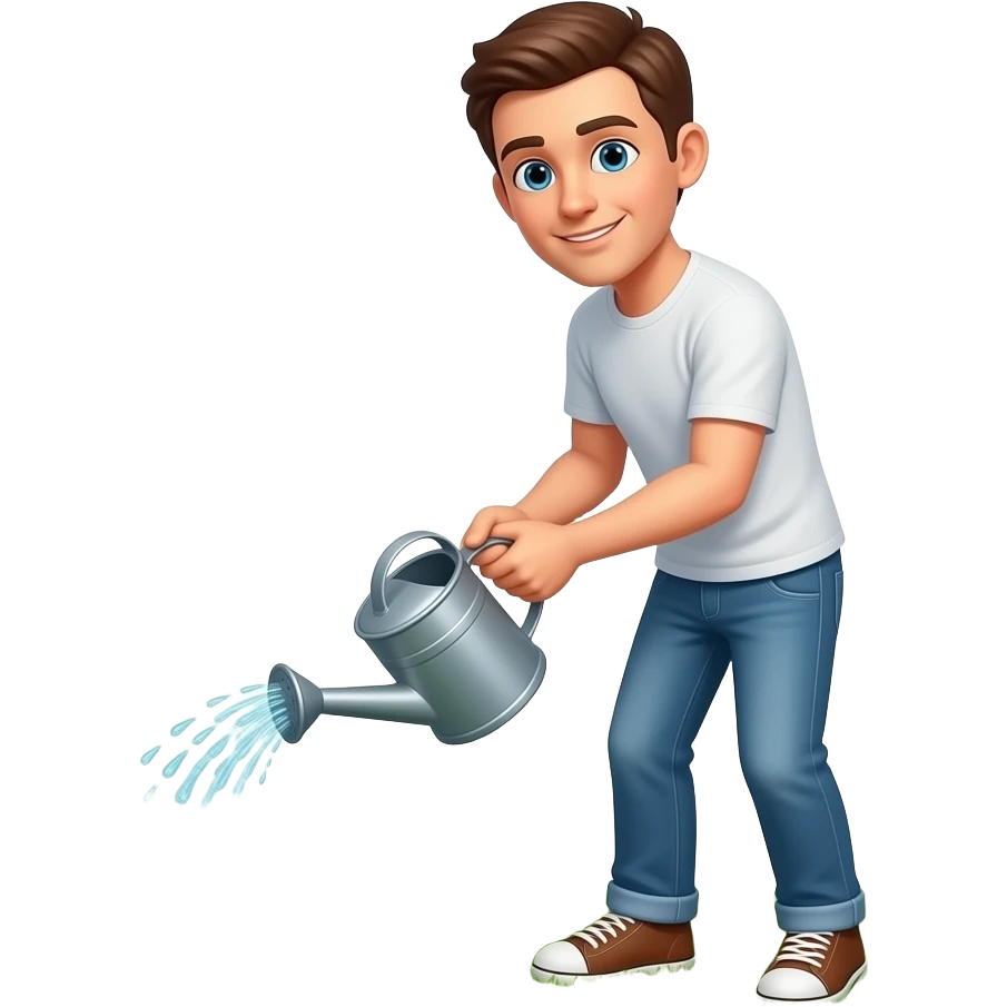 watering the lawn emoji