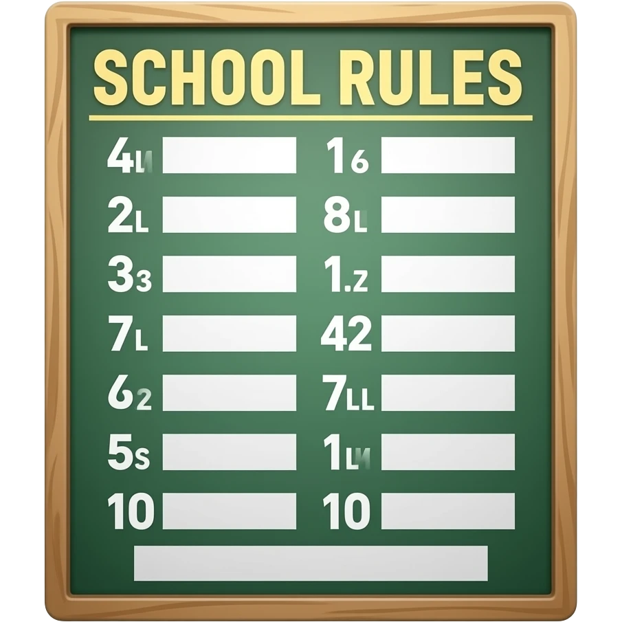 school rules emoji
