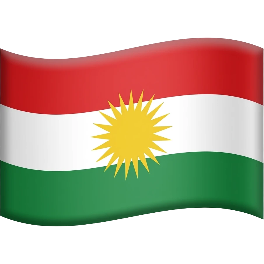 Kürdistan bayrak emoji emoji