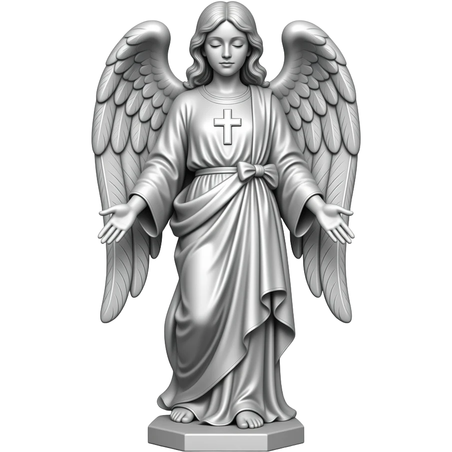 LDS Silver angel Moroni statue emoji