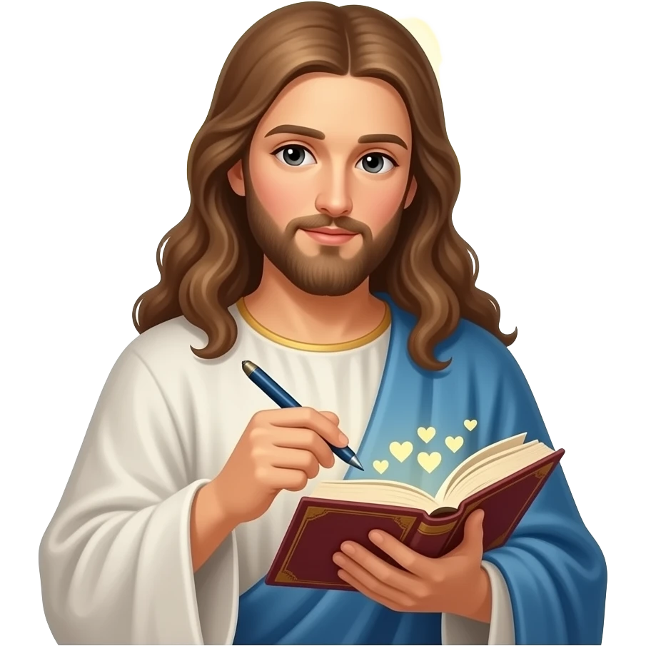 make  an emoji from this “I will put my law in their minds  and write it on their hearts. I will be there God emoji
