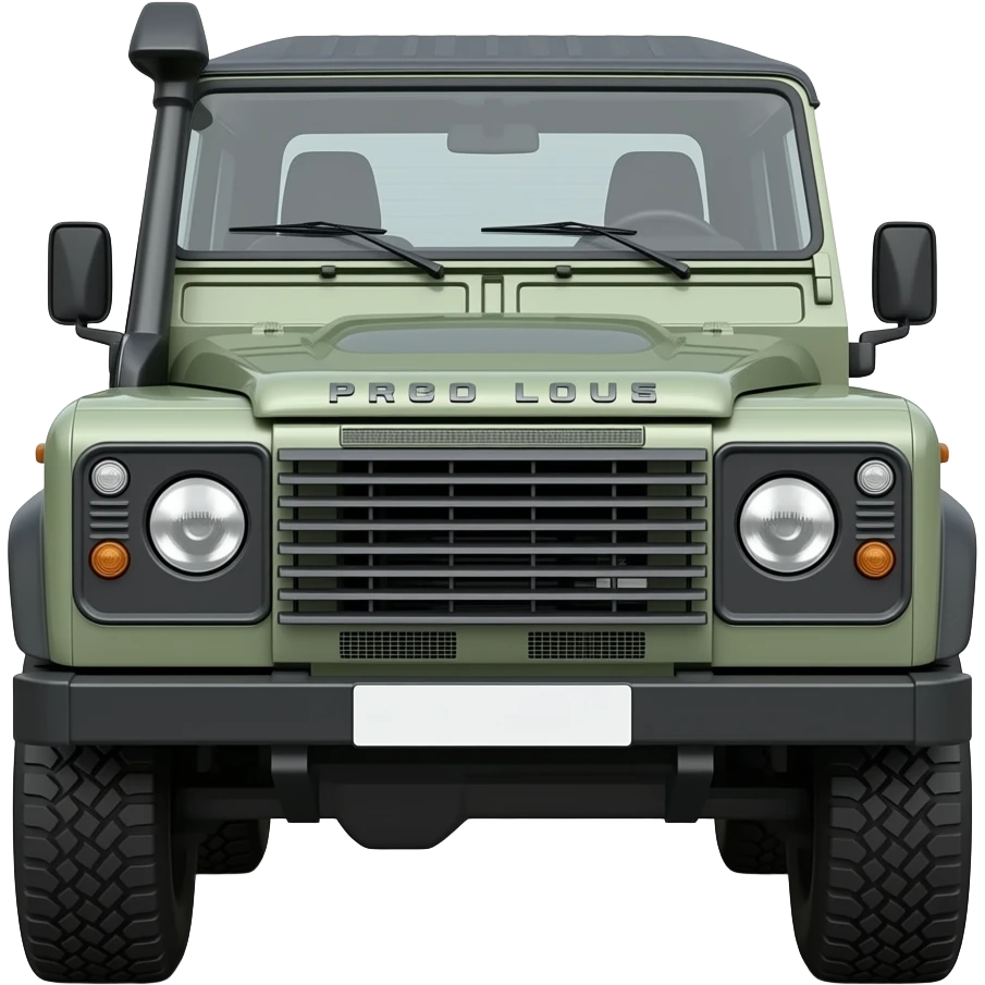 land rover defender, hyper realistic highly detailled emoji