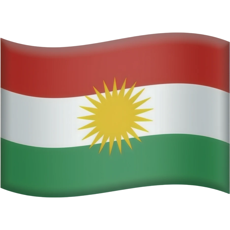 Kürt bayrağı emoji