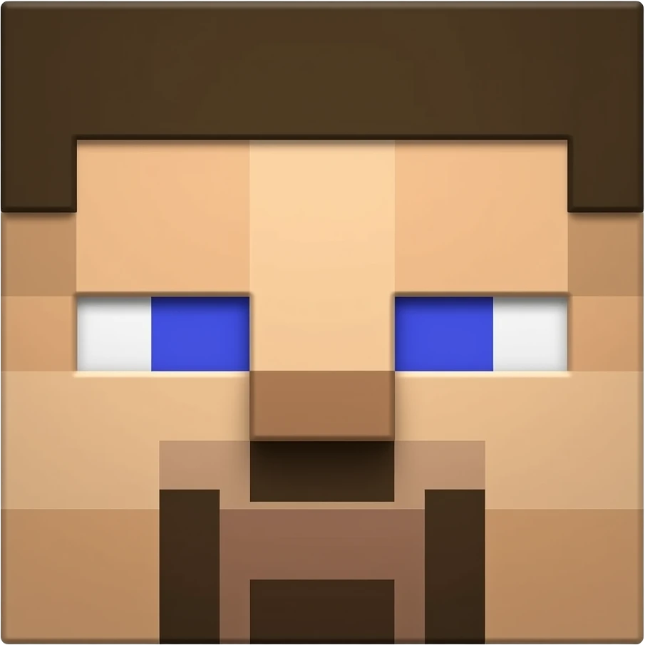 Herobrine head and blank white eyes emoji