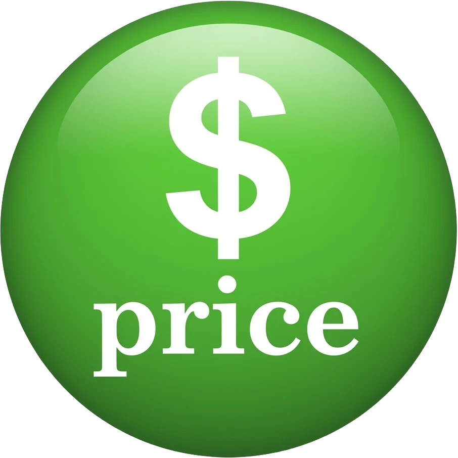 price $ green circle emoji