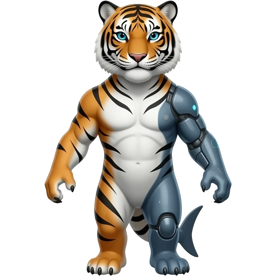 Tiger -shark fusion emoji