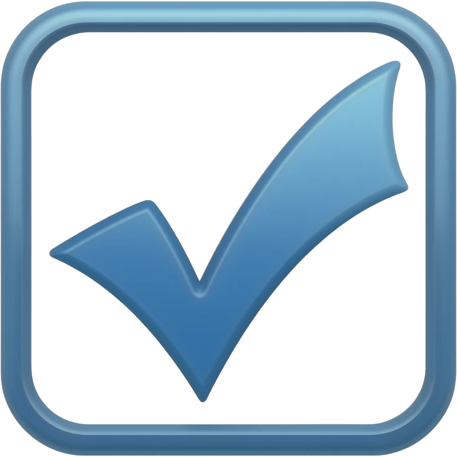 blue tick emoji