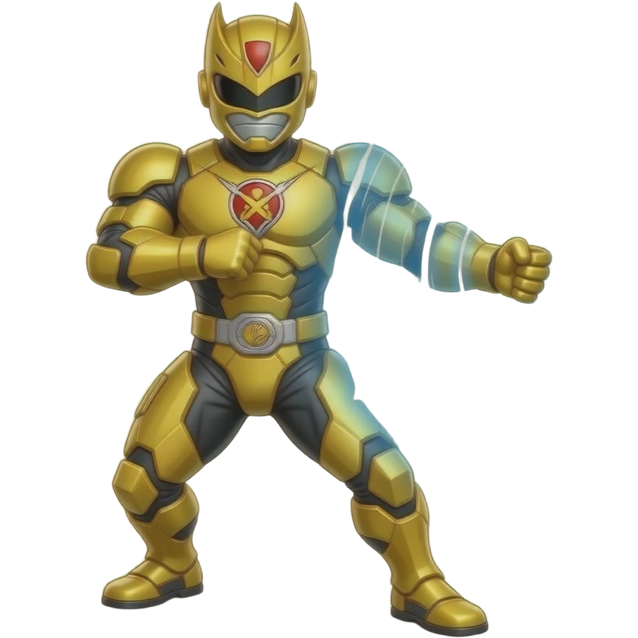 Yellow power ranger  i want the full body also emoji