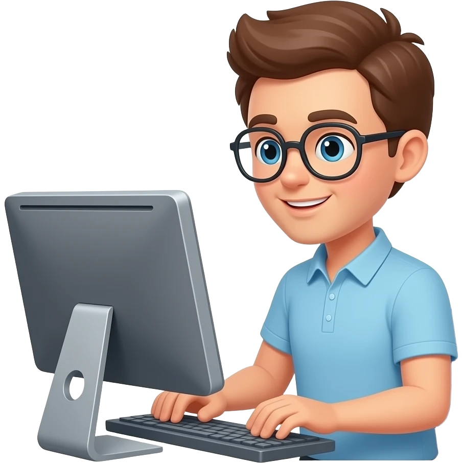 person with computer emoji