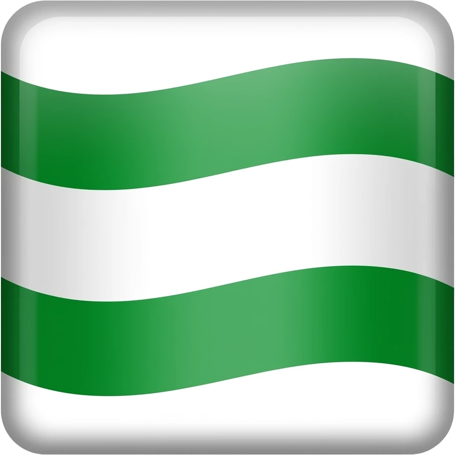 Bandera Antioquia verde y blanca solo dos franjas emoji