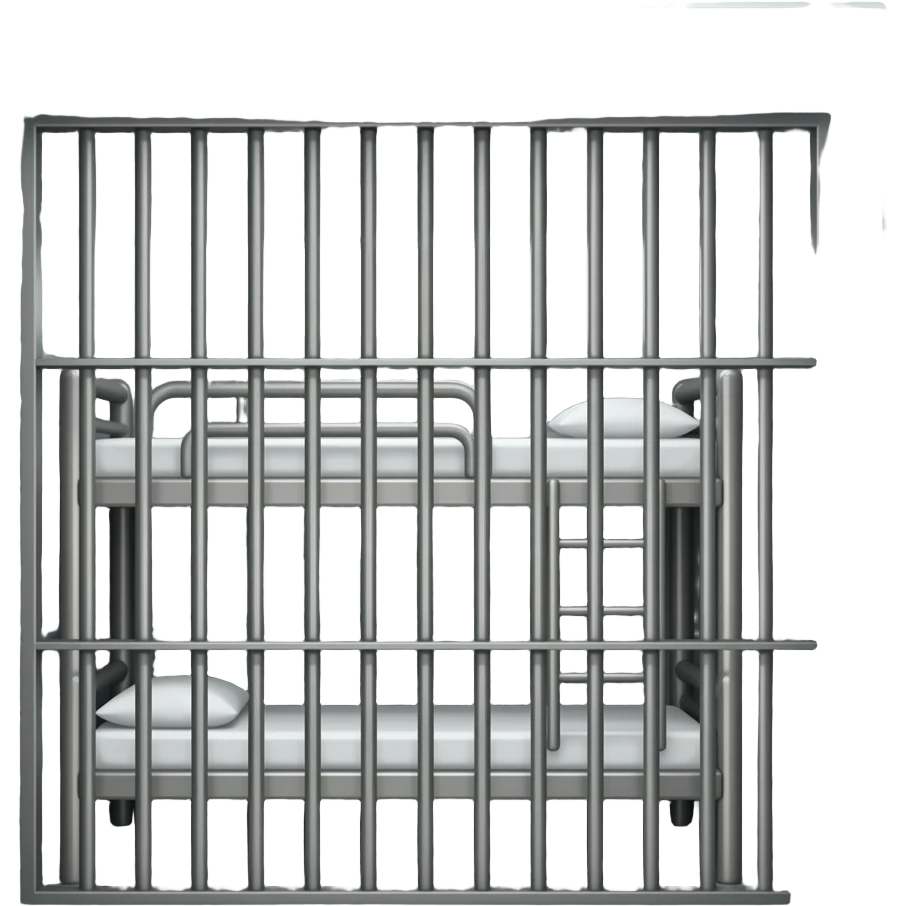 Prison cell bunk bed set emoji