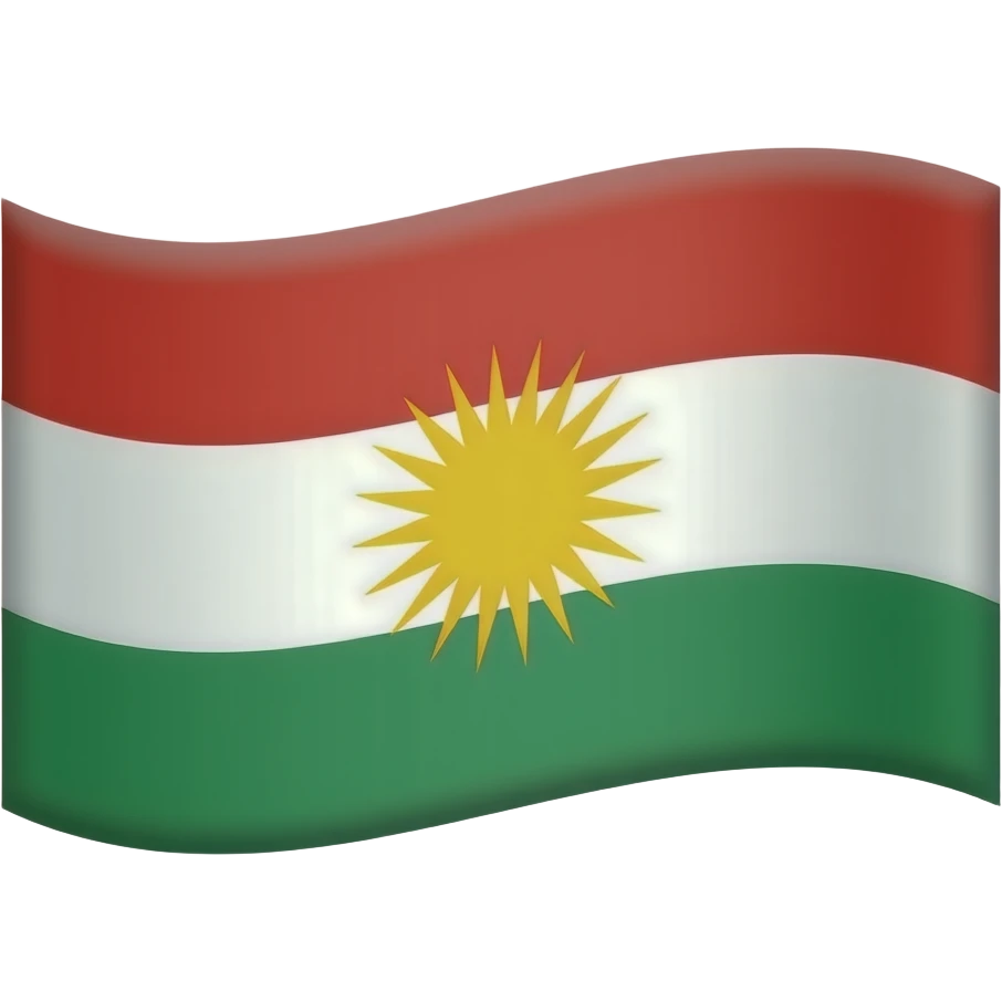 Kurdische Flagge emoji