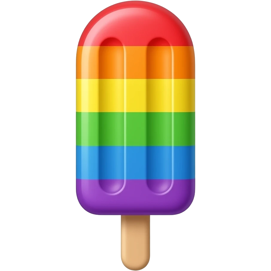 Rainbow popsicle emoji