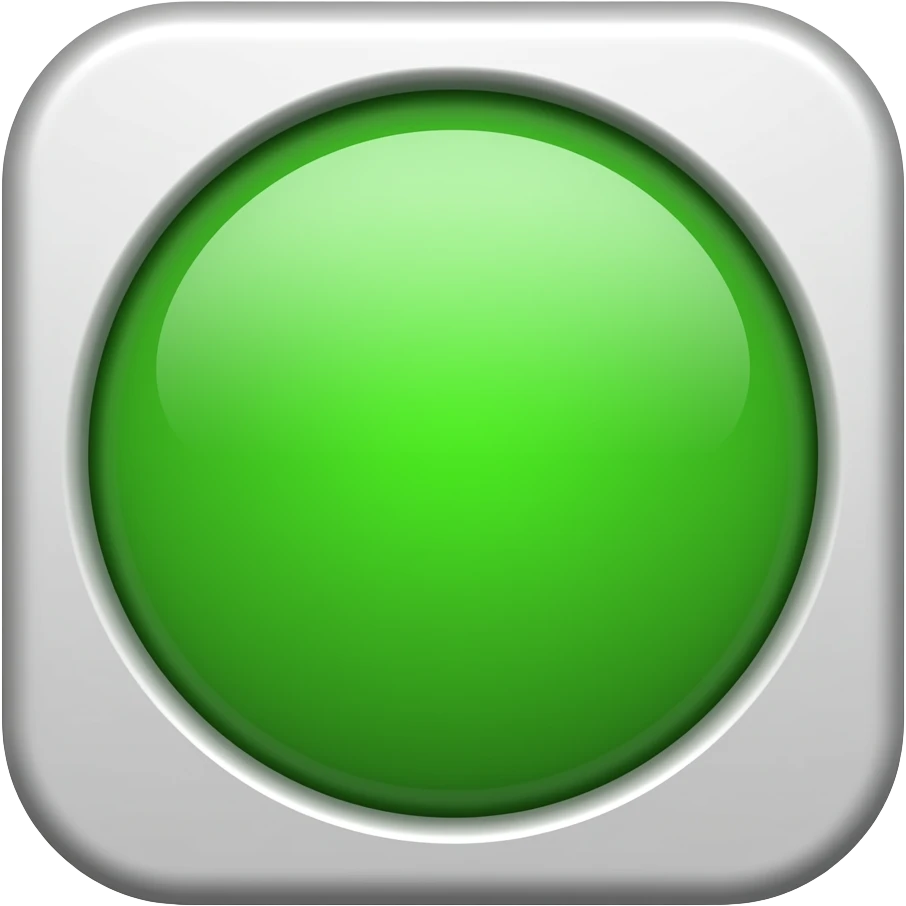 GREEN BOTON 3D BUTTON emoji
