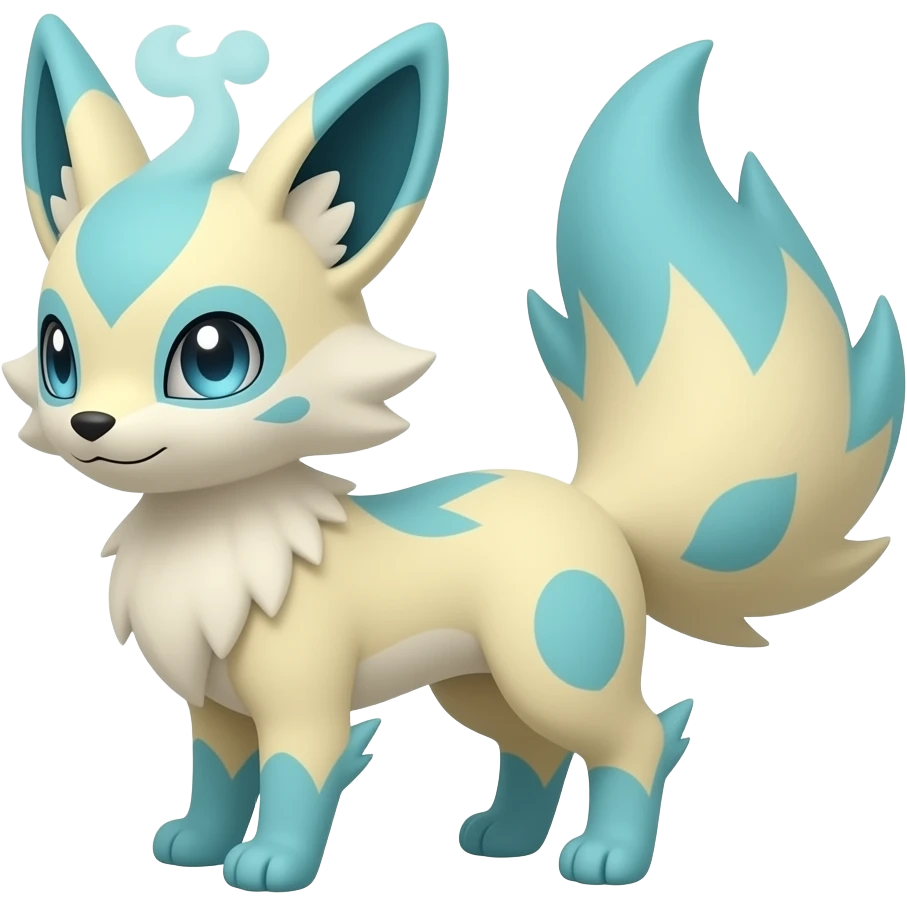 Fennekin-Sprigatito-Shaymin-Jolteon-Luxray-Fakémon-hybrid emoji