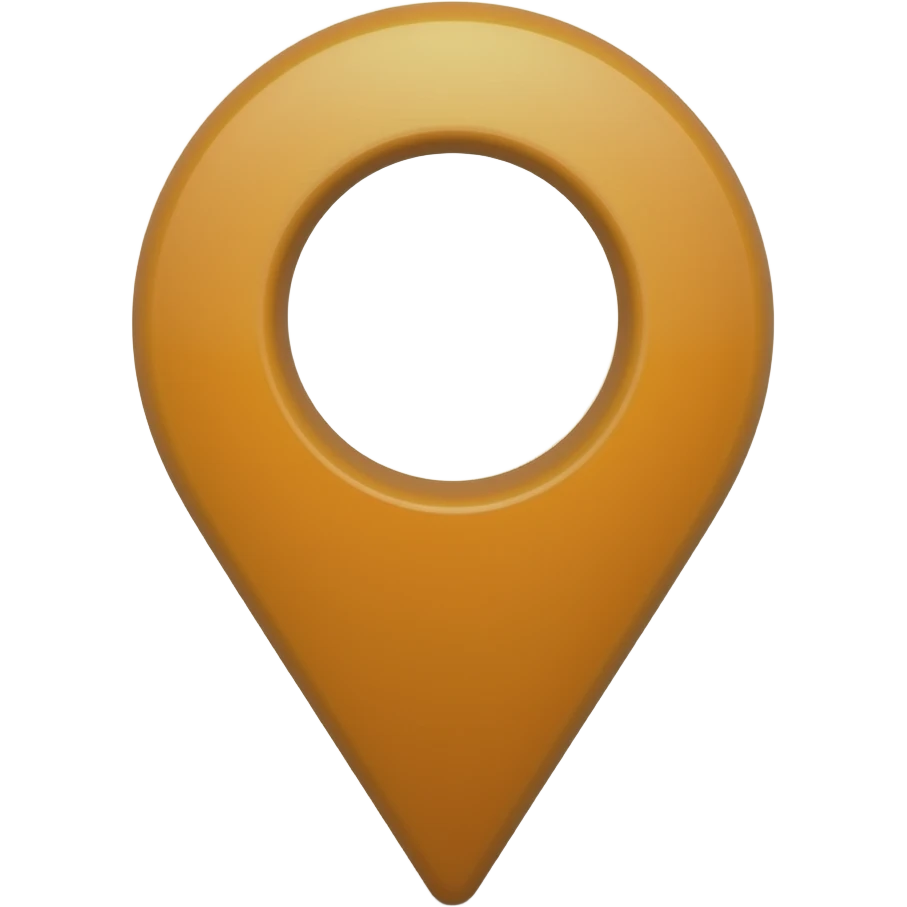 simple orange map pin emoji