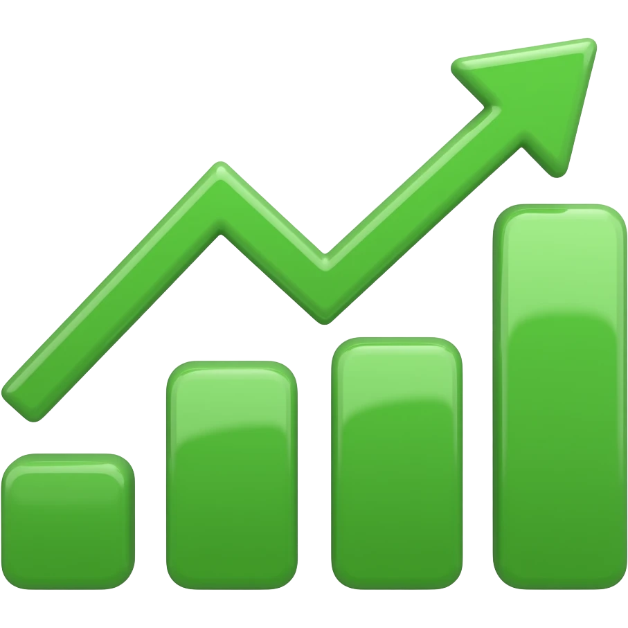 green chart emoji