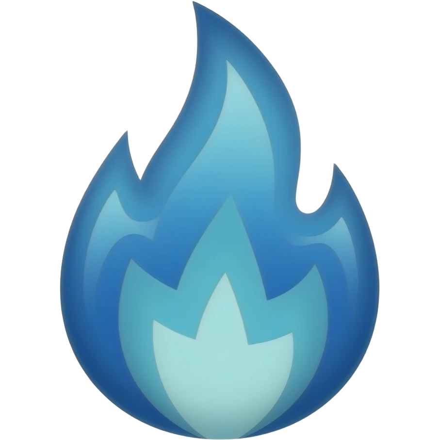 🔥 but blue emoji