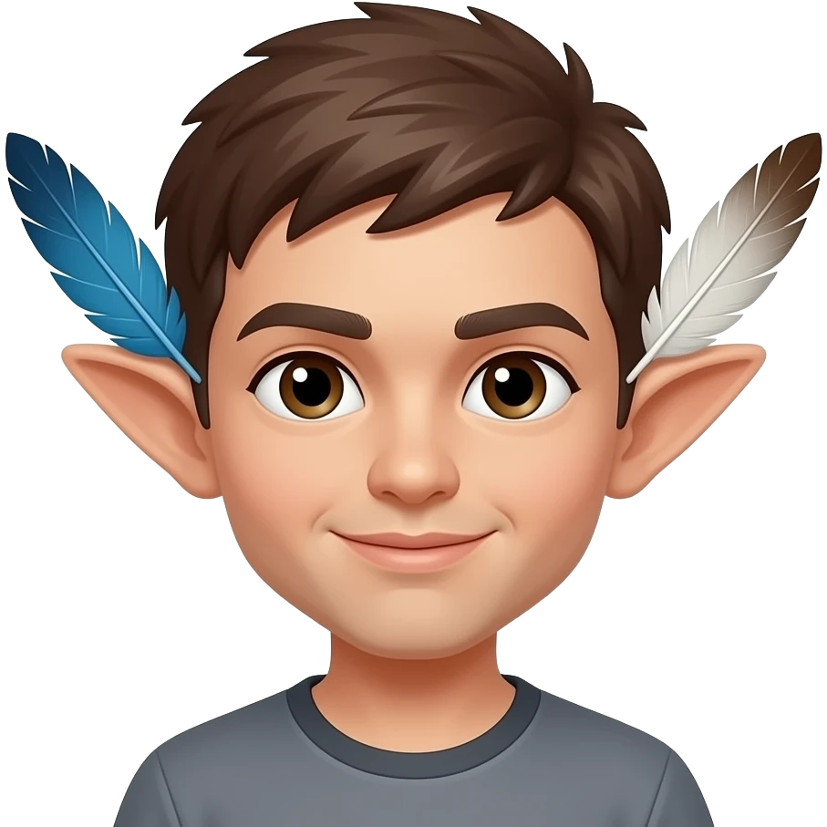 Feather ears emoji
