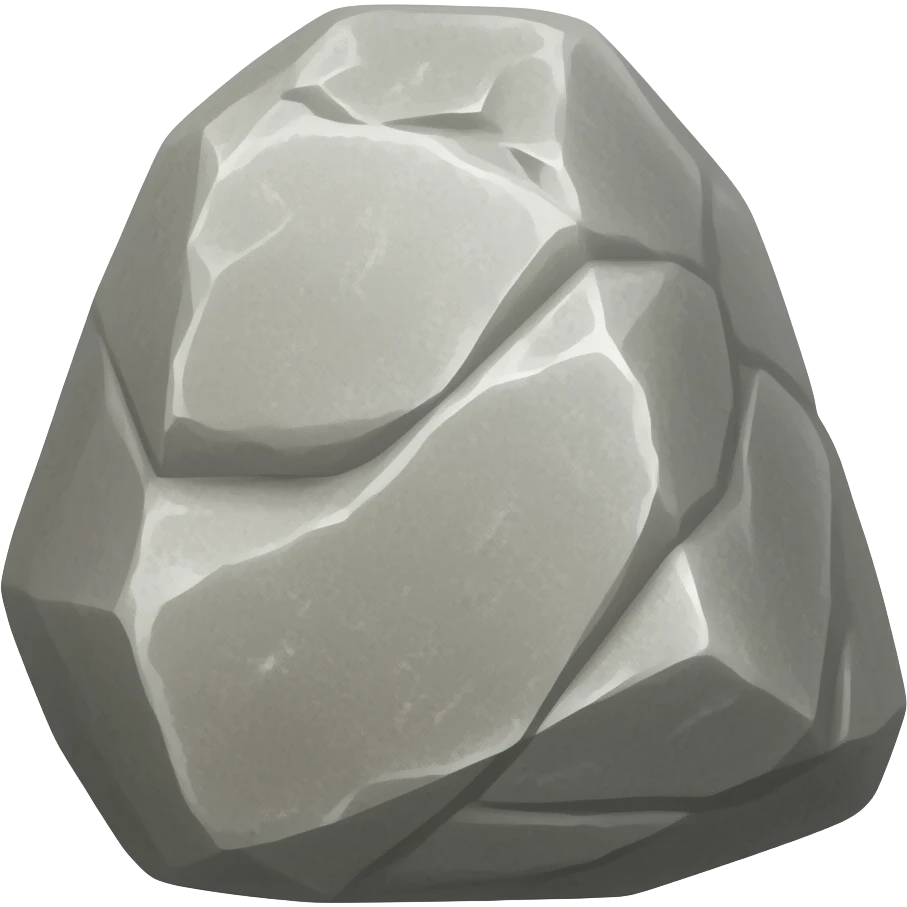 upside down rock emoji