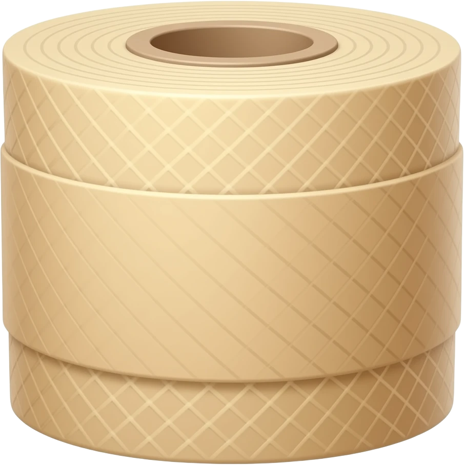 Realistic Roll of bandage beige emoji