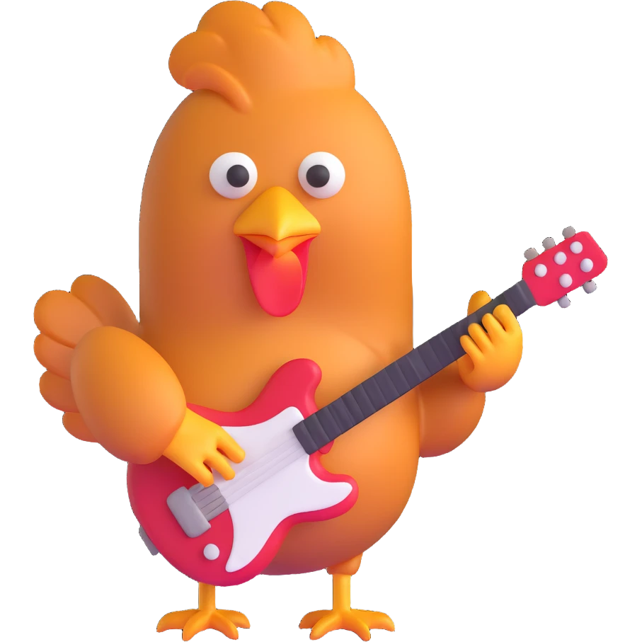 chicken nugget guitar emoji