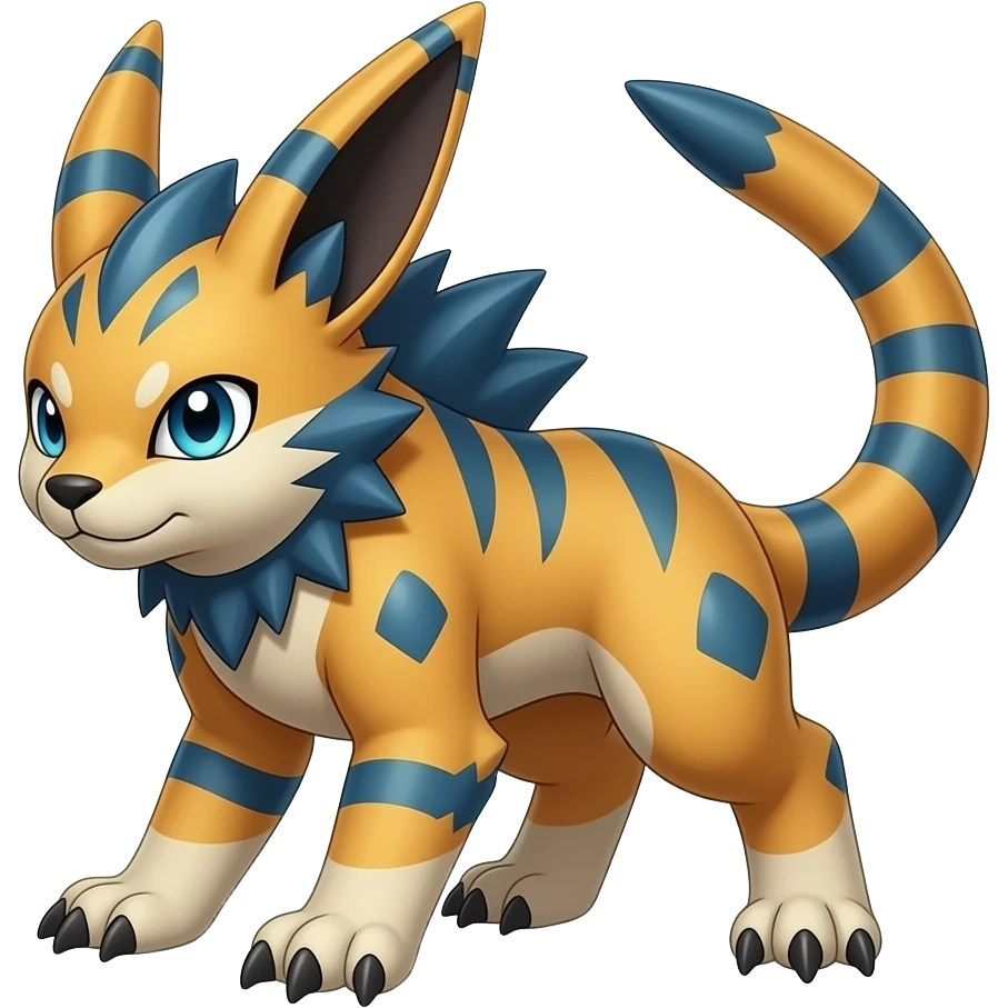 Luxray-Manectric-Kyurem-Darkrai-Genesect-Exveemon-animal-hybrid emoji