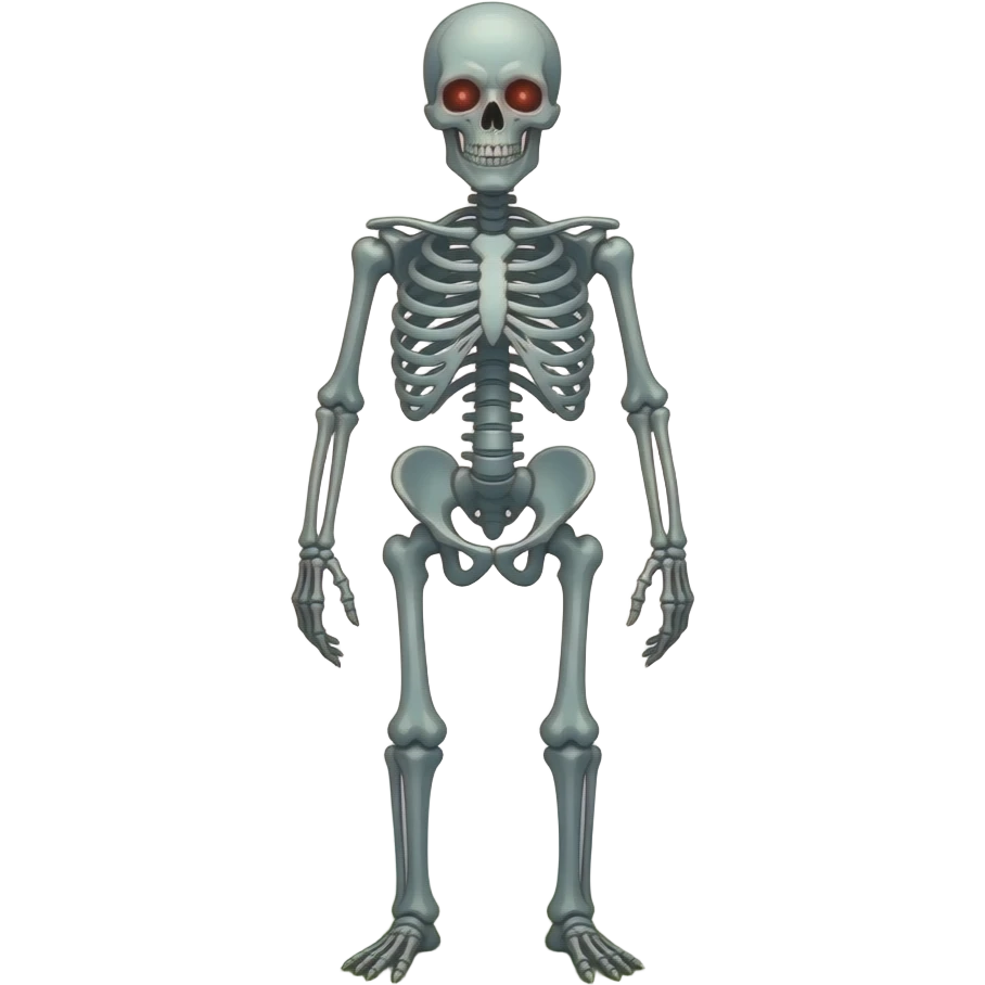 a phantom like skeleton like the old game gouls and goblins emoji