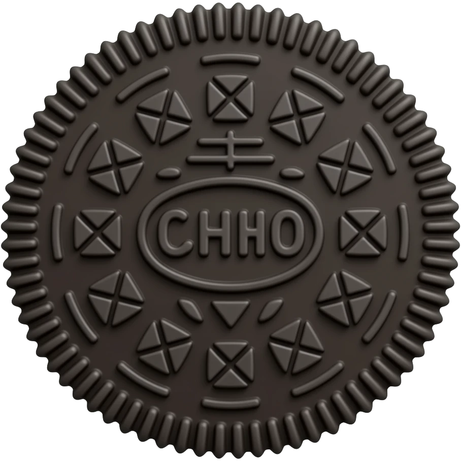 3D Realistic Oreo emoji