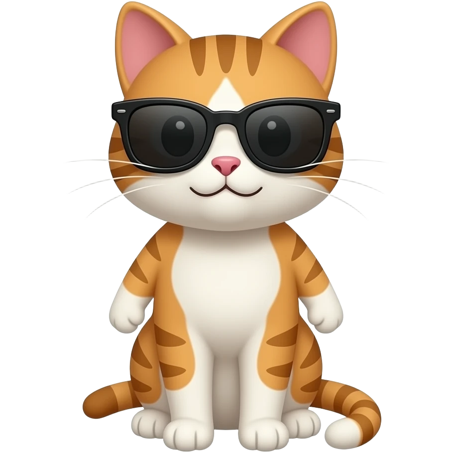 Cat wearing sunglasses emoji