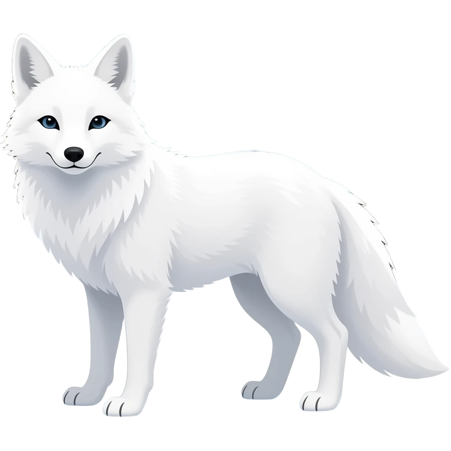 white fox emoji
