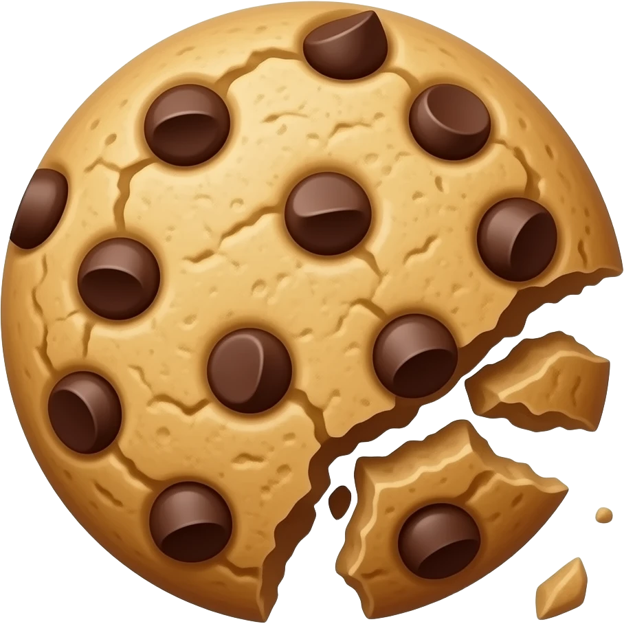 Crumble cookie emoji
