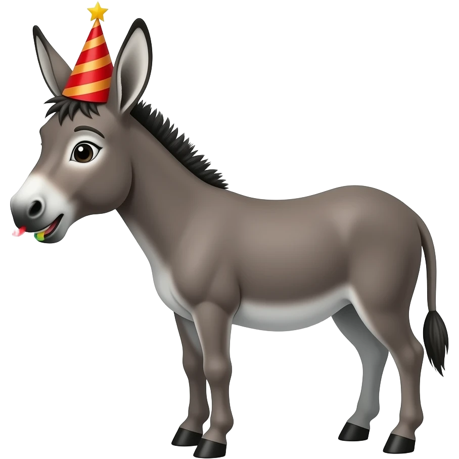 Birthday donkey emoji